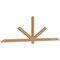 Ekena Millwork Kennewick Timber Gable Bracket, Western Red Cedar, 108"W x 31 1/2"H x 1 1/2"D x 3 1/2"F, 7/12 Pitch GBW108X31X0204KEN00SWR - alternate 5